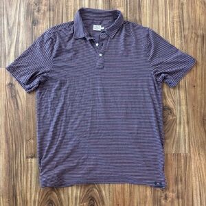 Faherty Men's Striped T-Shirt Polo